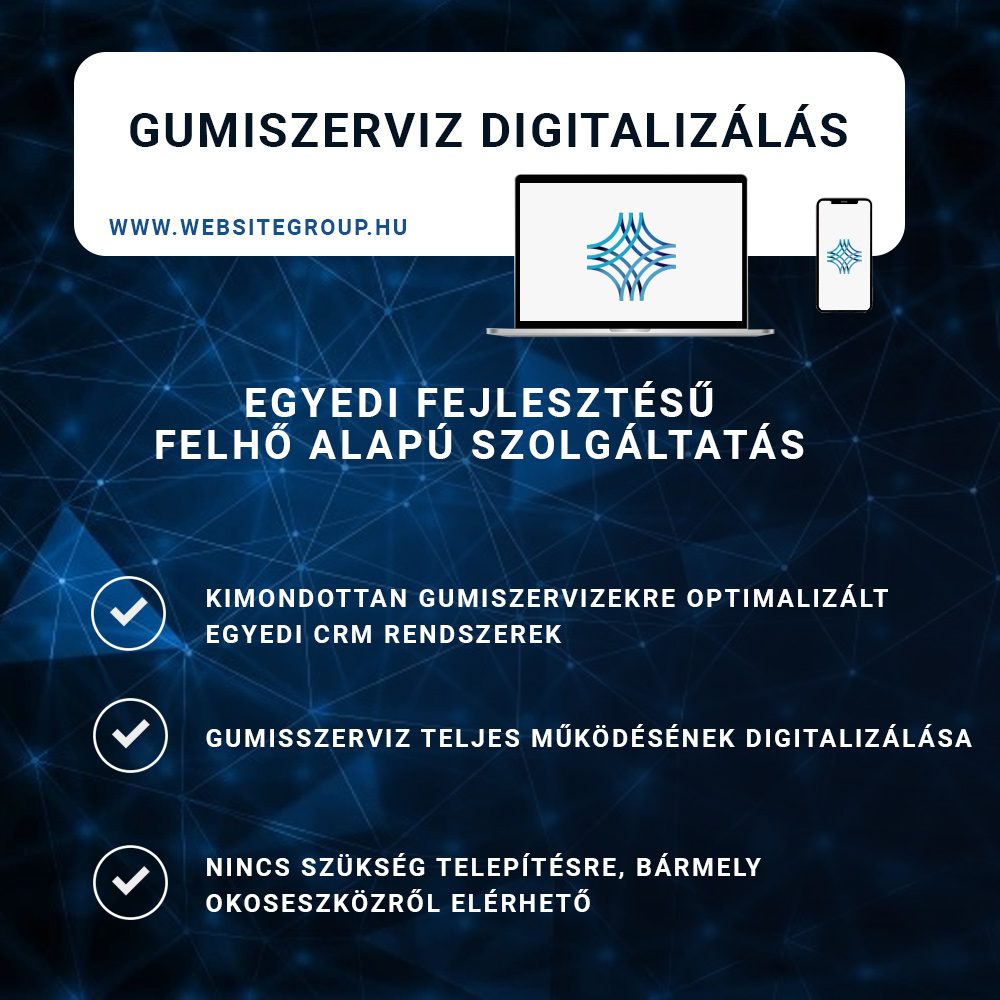 gumiszerviz-applikacio-websitegroup